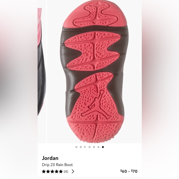 NWOT Air Jordan Drip 23 Rain Boot Pink 7C - Picture 13 of 13
